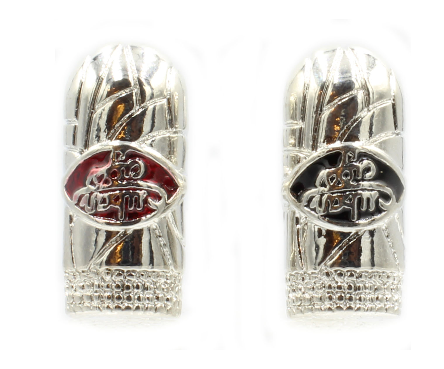 Sigaren manchetknopen zilver - Afbeelding 2