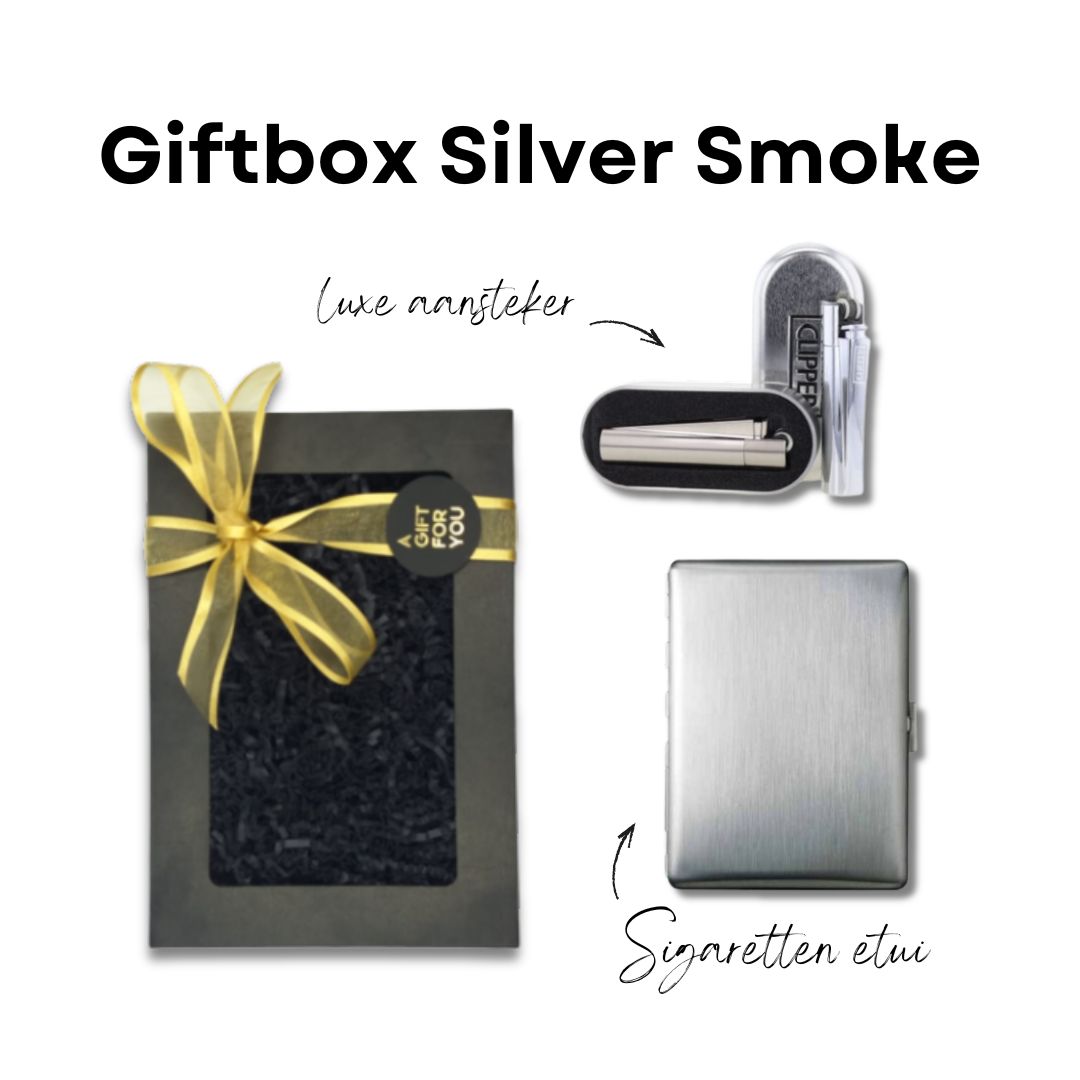 Giftbox voor hem silver Smoke