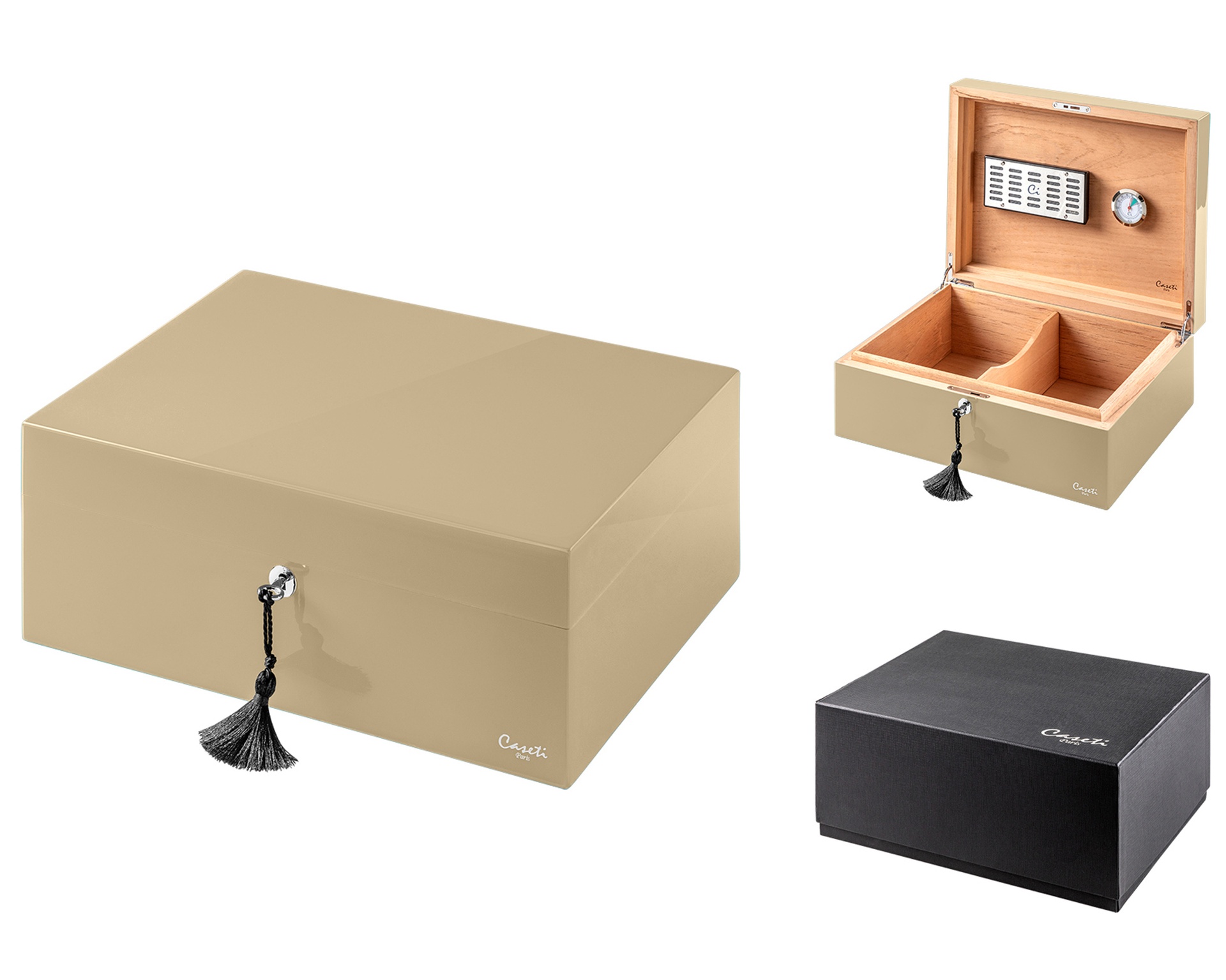 Humidor Caseti Paris Zandkleur